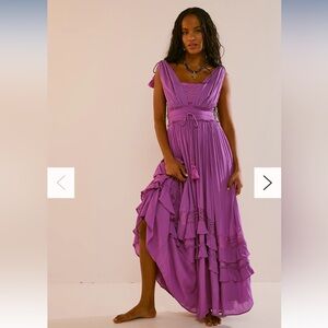 Free People Santa Maria Maxi Dress Small Color: Radiant Orchid NWT
